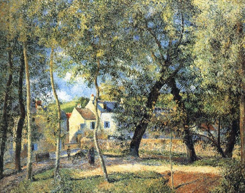 Camille Pissarro Hurrying to the landscape France oil painting art